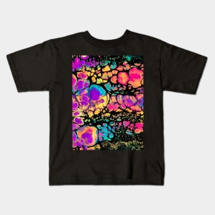 Layered Confetti - Acrylic Swipe Kids T-Shirt